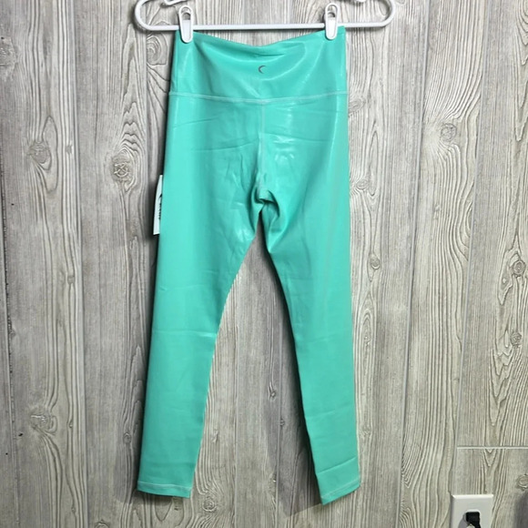 Zyia Active Turquoise Metallics Plus Light n Tight Hi-Rise Legging Size 2 - Picture 5 of 5
